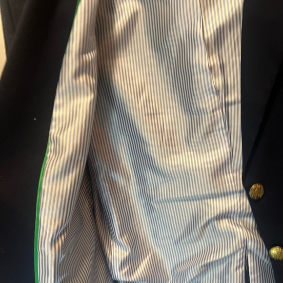 J.Crew Navy Wool-Blend Tailored Blazer | Classic Notched Lapel | Size 12 - Picture 8 of 9